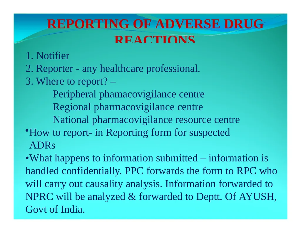 ADVERSE DRUG REACTIONS : IDENTIFICATION, - slide 20 of 32