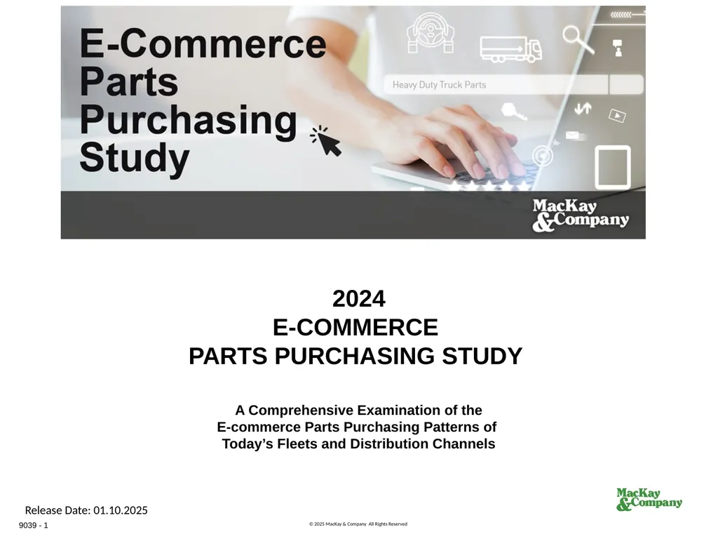 Release Date: 01.10.2025 2024 E-COMMERCE PARTS - slide 1 of 6