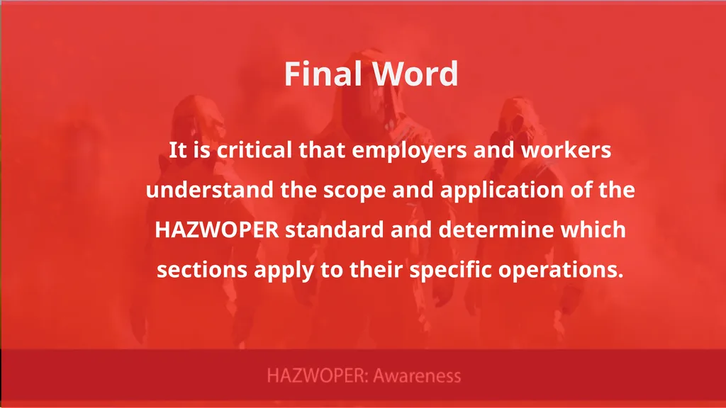 Click anywhere to get started… HAZWOPER What’s the - slide 16 of 16