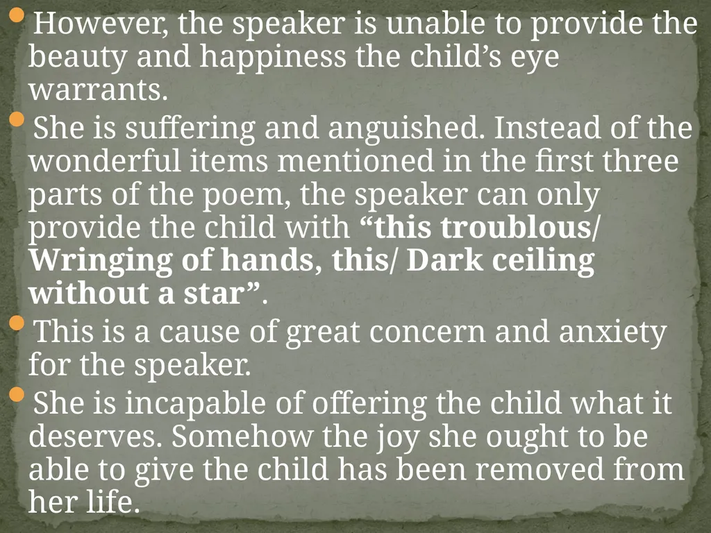 Sylvia Plath Child Though short and relatively - slide 6 of 7