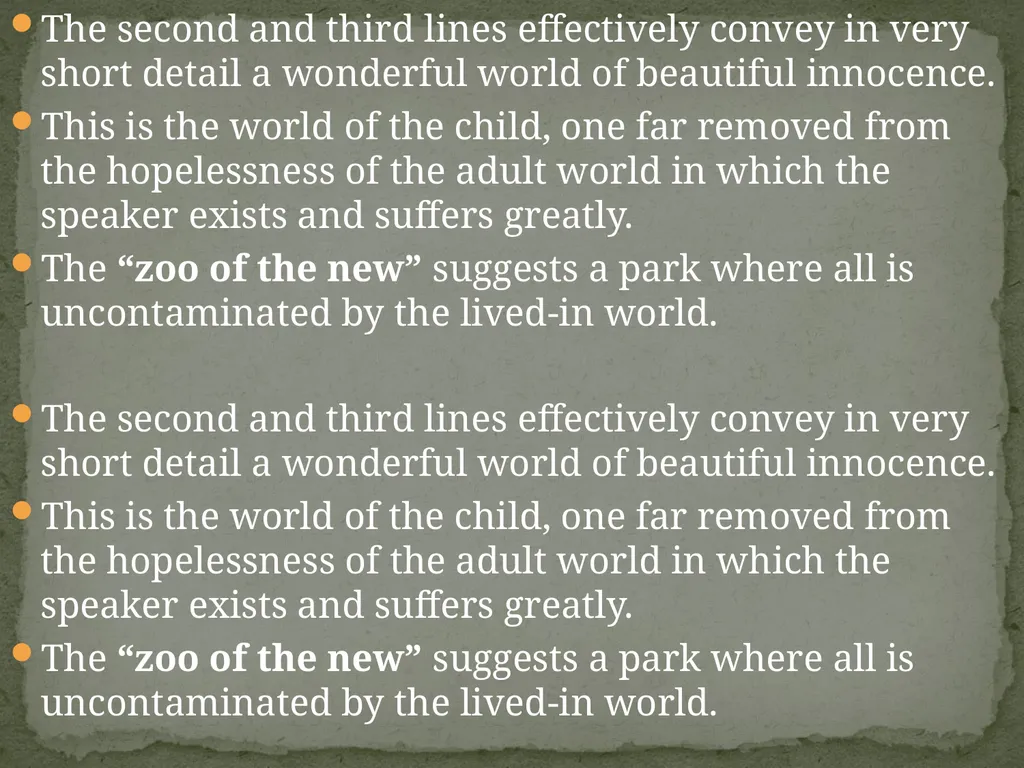 Sylvia Plath Child Though short and relatively - slide 4 of 7
