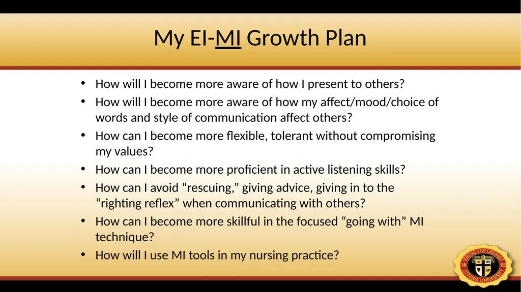 Emotional Intelligence & Motivational - slide 26 of 32