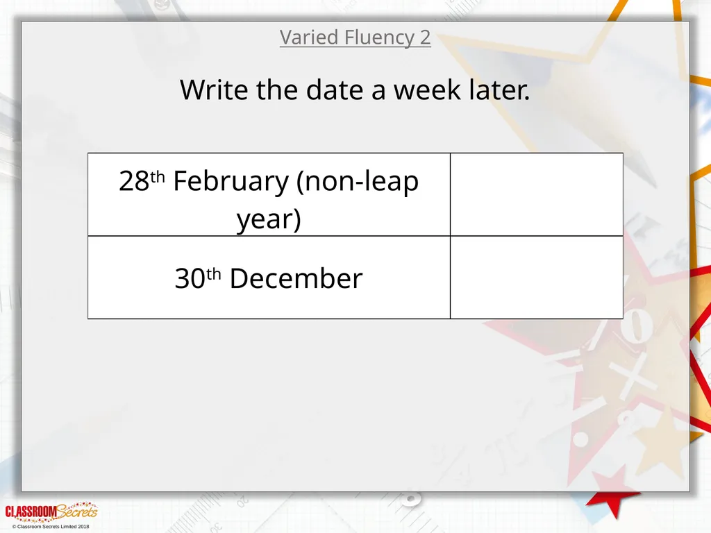 Year 3 – Summer Block 2 – Time – Months - slide 7 of 20