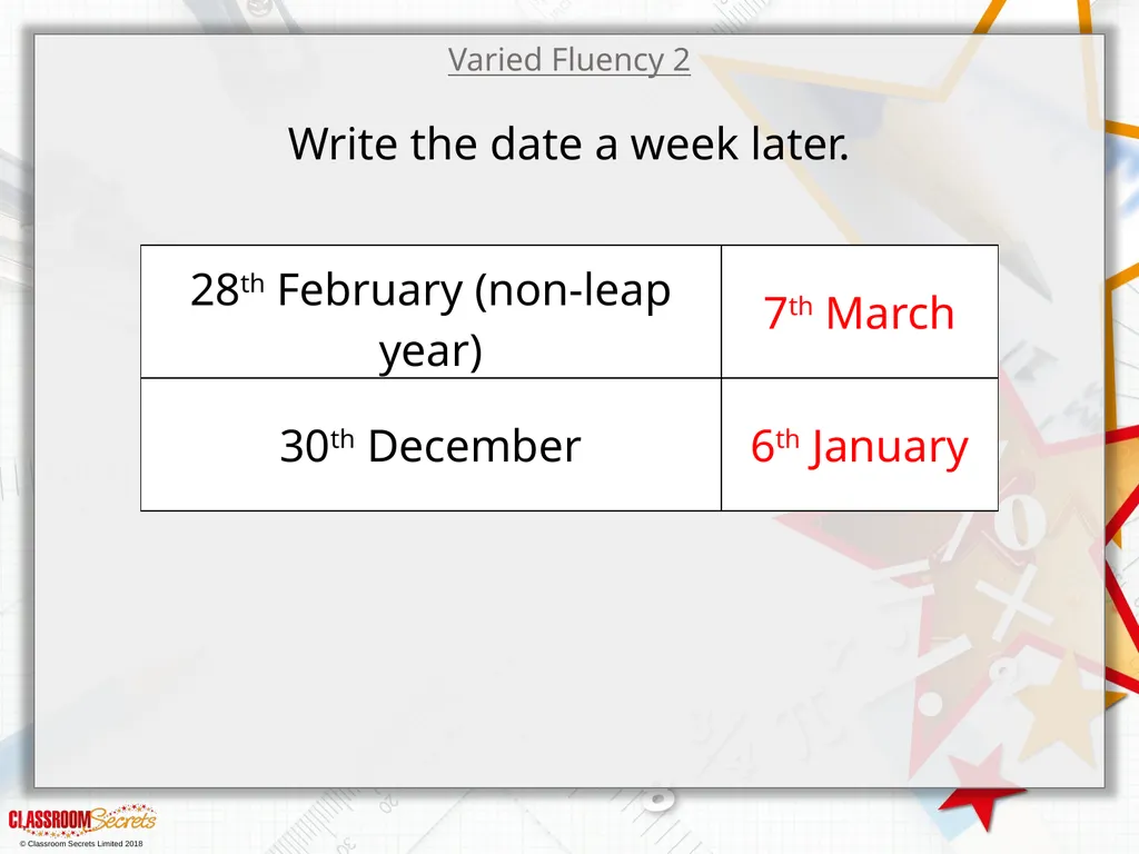 Year 3 – Summer Block 2 – Time – Months - slide 8 of 20