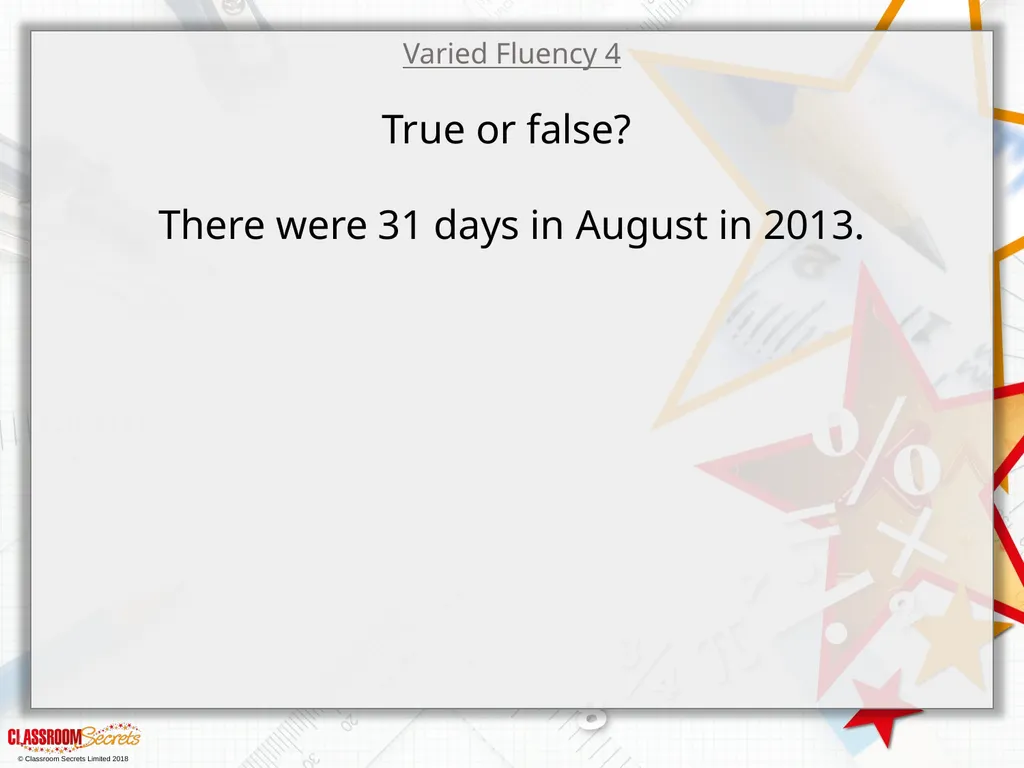 Year 3 – Summer Block 2 – Time – Months - slide 11 of 20