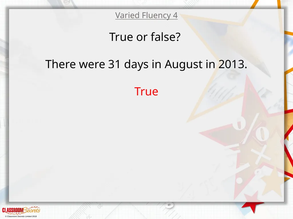 Year 3 – Summer Block 2 – Time – Months - slide 12 of 20
