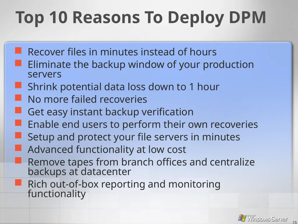 2 Industry Waves Backup and recovery evolution - slide 15 of 49