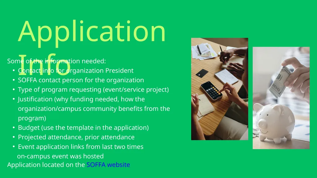 SOFFA FUNDING ELIGIBILITY BE REGISTERED WITH - slide 10 of 20