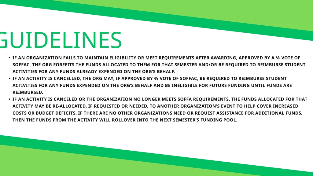 SOFFA FUNDING ELIGIBILITY BE REGISTERED WITH - slide 7 of 20