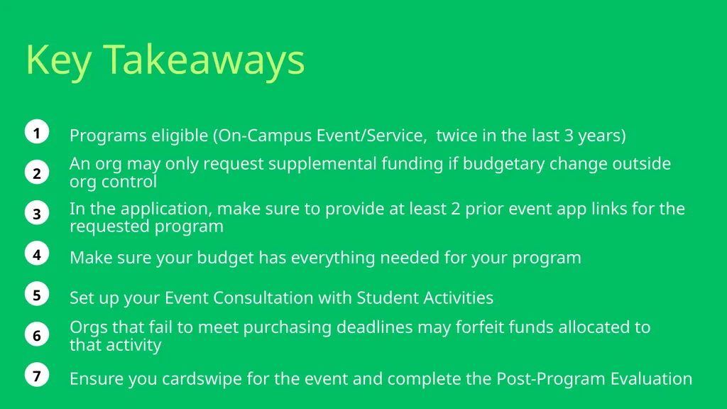SOFFA FUNDING ELIGIBILITY BE REGISTERED WITH - slide 19 of 20