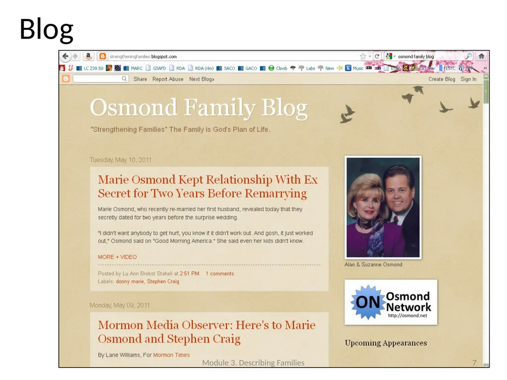 Describing Families Module 3 Module 3. Describing - slide 7 of 103