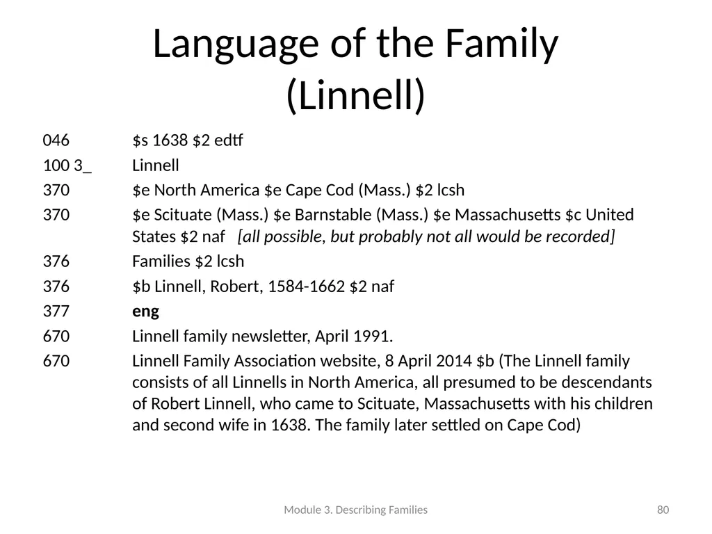 Describing Families Module 3 Module 3. Describing - slide 80 of 103