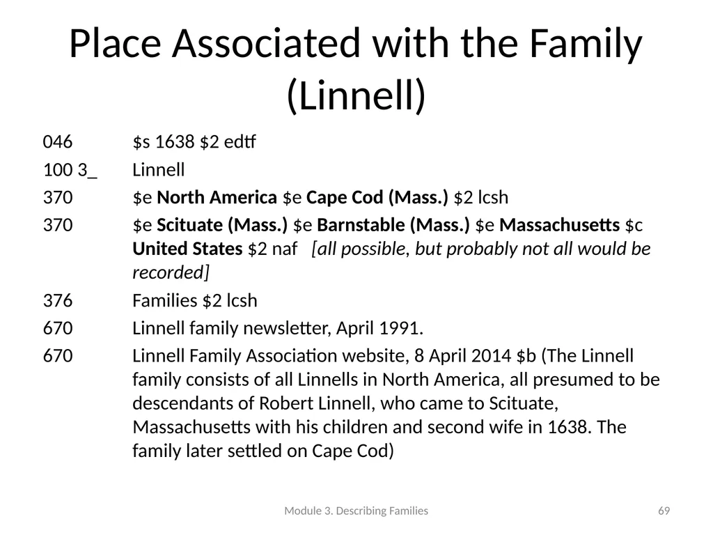 Describing Families Module 3 Module 3. Describing - slide 69 of 103