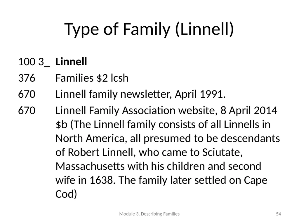 Describing Families Module 3 Module 3. Describing - slide 54 of 103