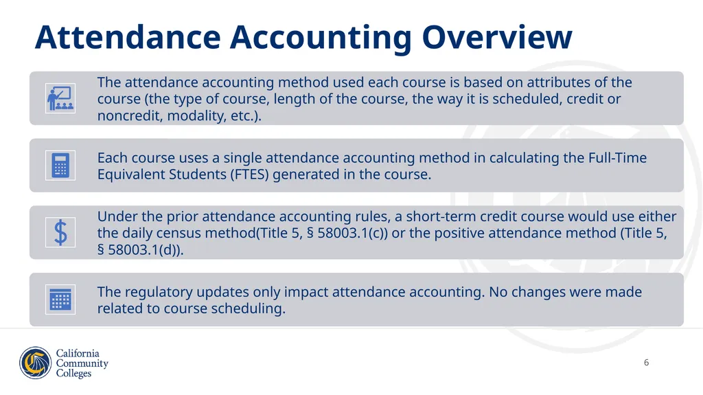 Student Attendance Accounting and Reporting and - slide 6 of 49