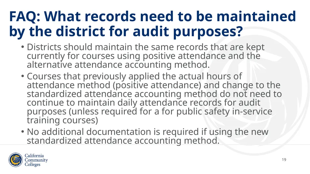 Student Attendance Accounting and Reporting and - slide 19 of 49