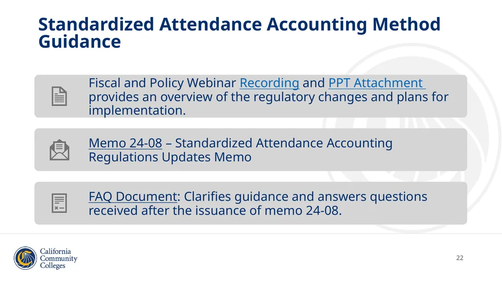 Student Attendance Accounting and Reporting and - slide 22 of 49