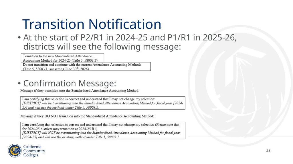Student Attendance Accounting and Reporting and - slide 28 of 49