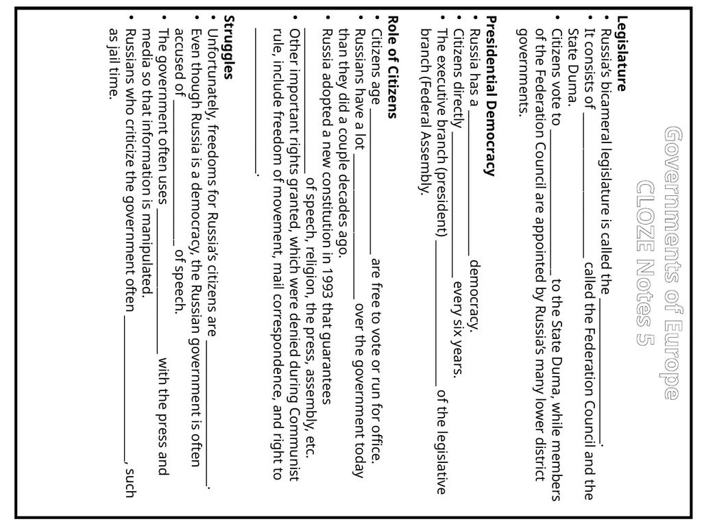 GOVERNMENTS Presentation, Graphic Organizers, & - slide 12 of 88