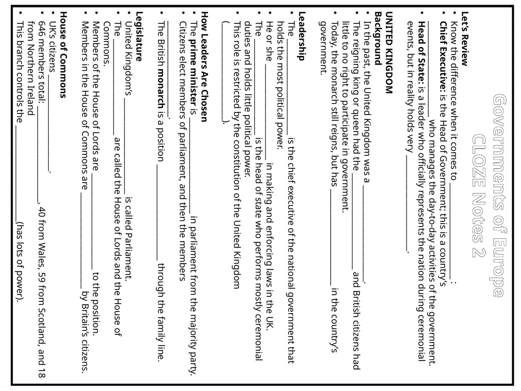 GOVERNMENTS Presentation, Graphic Organizers, & - slide 9 of 88