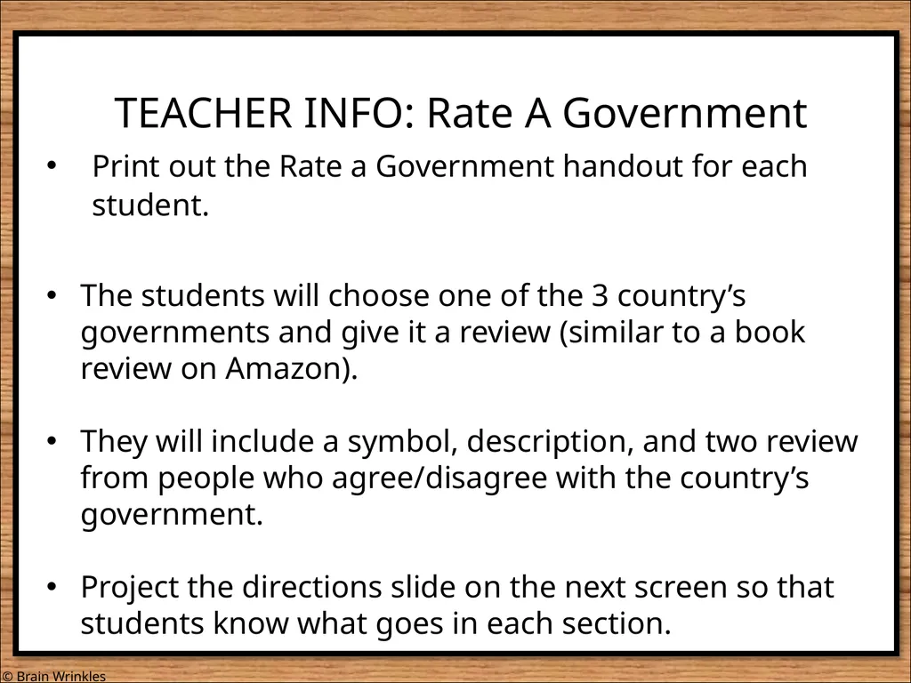 GOVERNMENTS Presentation, Graphic Organizers, & - slide 72 of 88