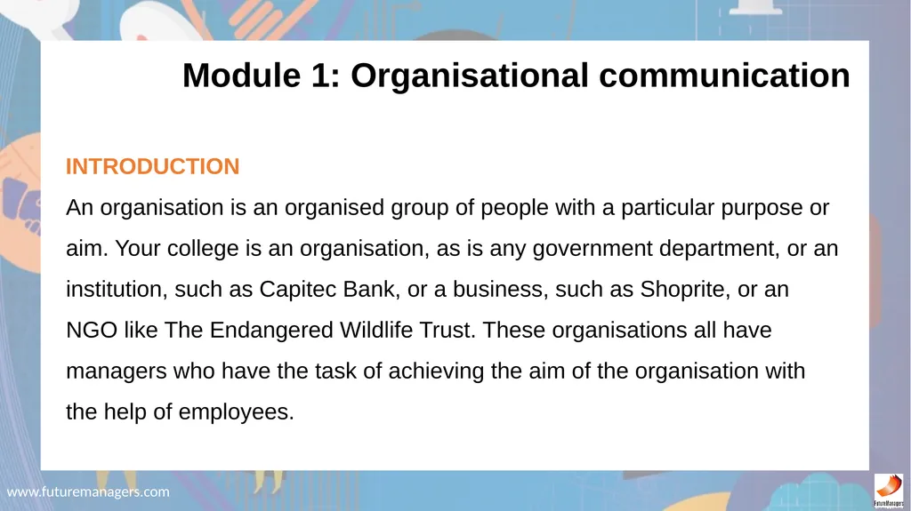 Communication N5 www.futuremanagers.com - slide 2 of 88