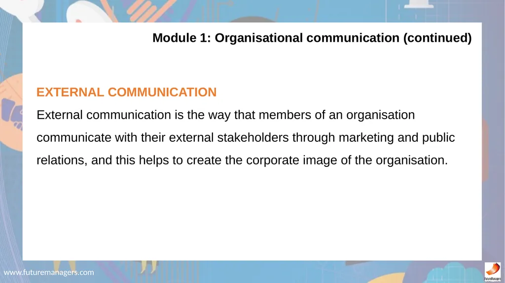 Communication N5 www.futuremanagers.com - slide 4 of 88
