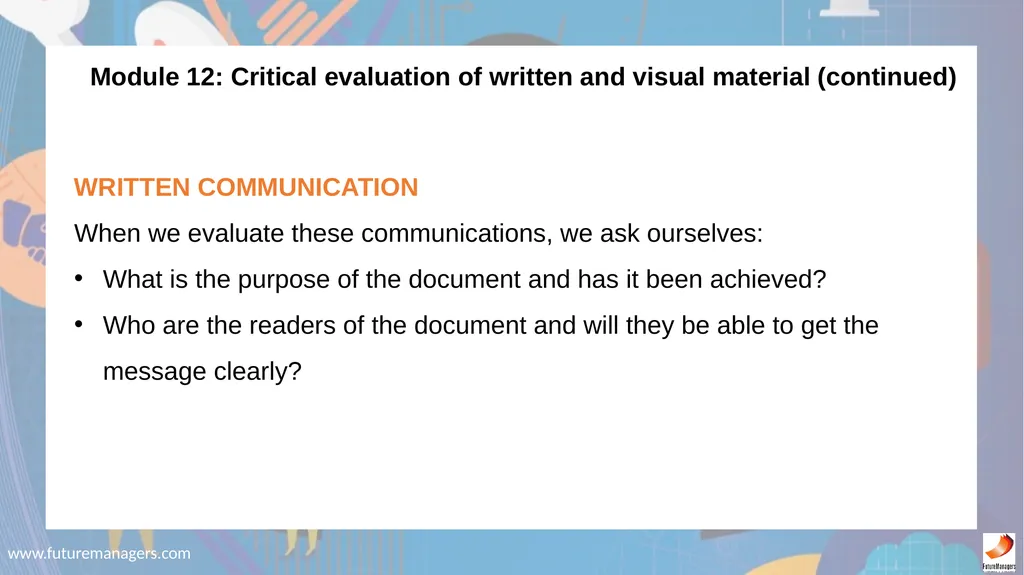 Communication N5 www.futuremanagers.com - slide 81 of 88