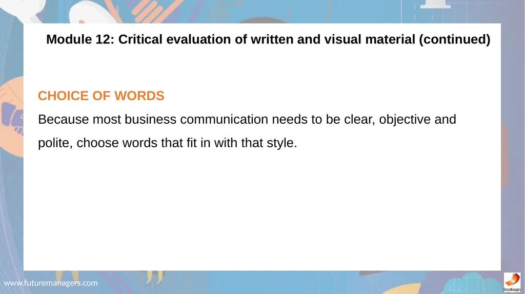 Communication N5 www.futuremanagers.com - slide 83 of 88