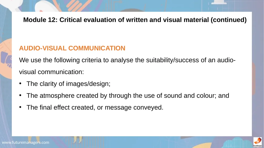 Communication N5 www.futuremanagers.com - slide 84 of 88