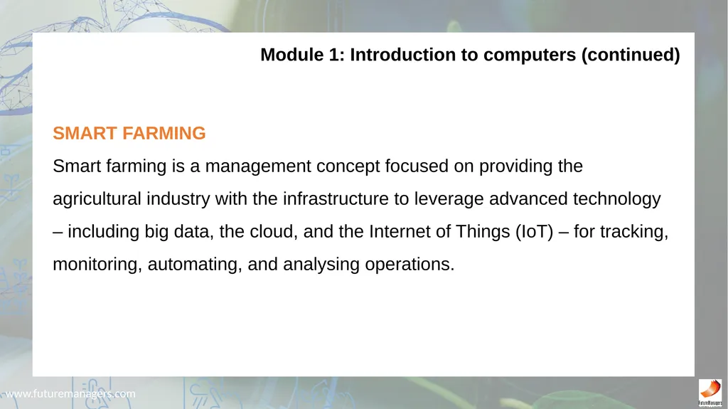Computer Practice: Farming N5 - slide 3 of 13