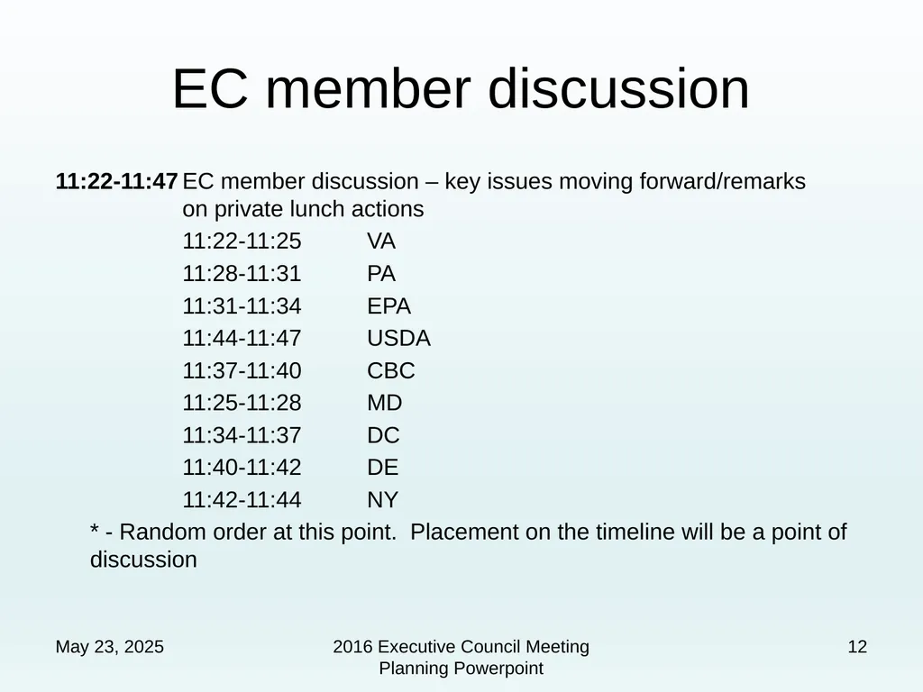 1 2016 Chesapeake Executive Council Planning Team - slide 12 of 23