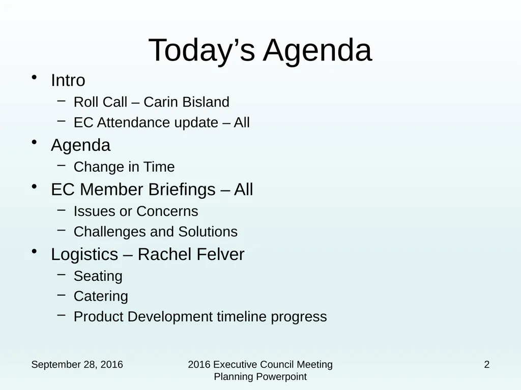 1 2016 Chesapeake Executive Council Planning Team - slide 2 of 23