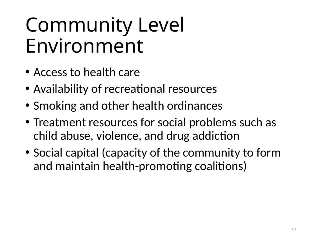 Intervention Mapping Step 2: Program Outcomes and - slide 13 of 45