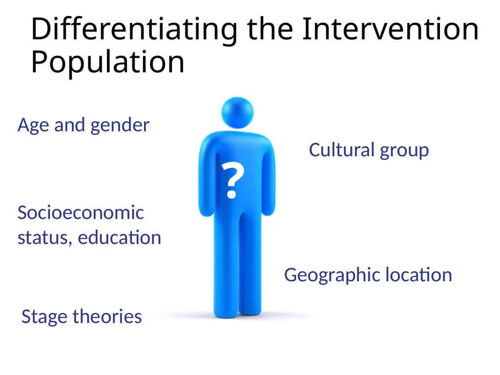 Intervention Mapping Step 2: Program Outcomes and - slide 29 of 45