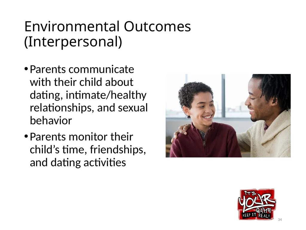 Intervention Mapping Step 2: Program Outcomes and - slide 34 of 45
