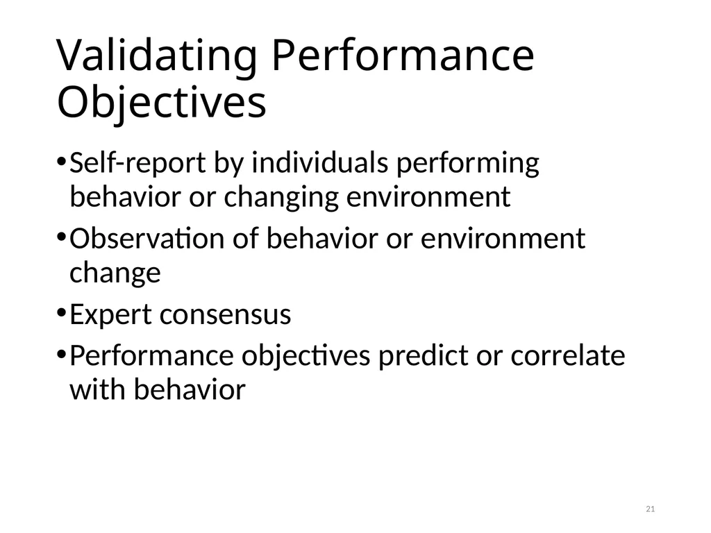 Intervention Mapping Step 2: Program Outcomes and - slide 21 of 45
