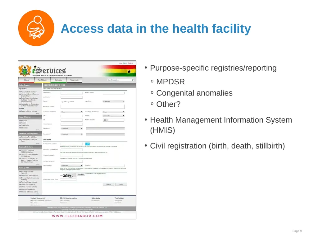 Data collection and use Goal and learning outcomes - slide 9 of 42