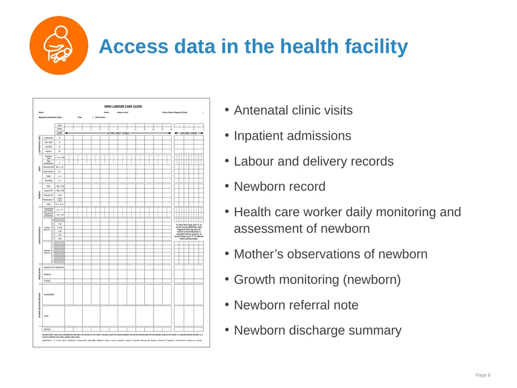 Data collection and use Goal and learning outcomes - slide 8 of 42