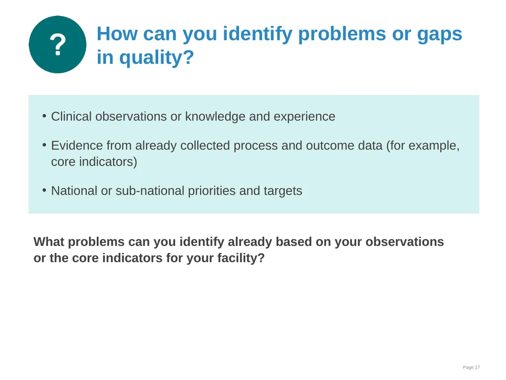 Data collection and use Goal and learning outcomes - slide 17 of 42