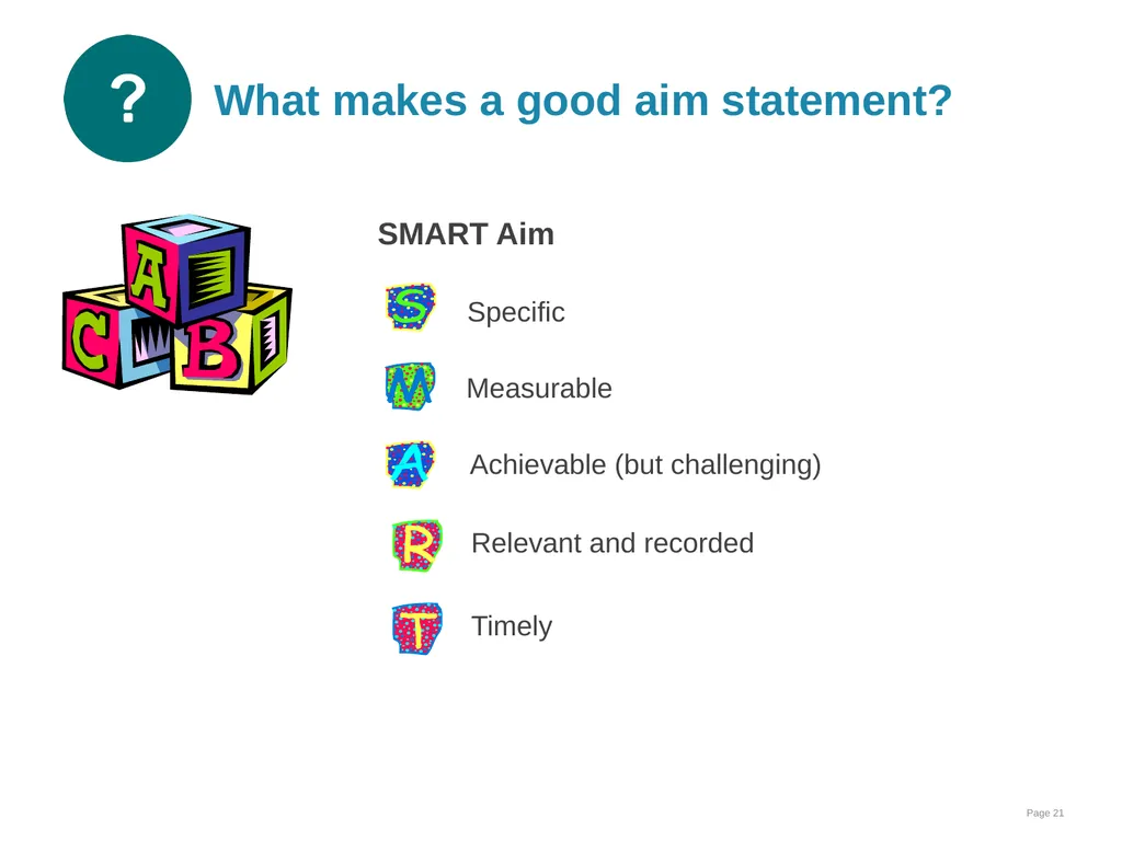 Data collection and use Goal and learning outcomes - slide 21 of 42