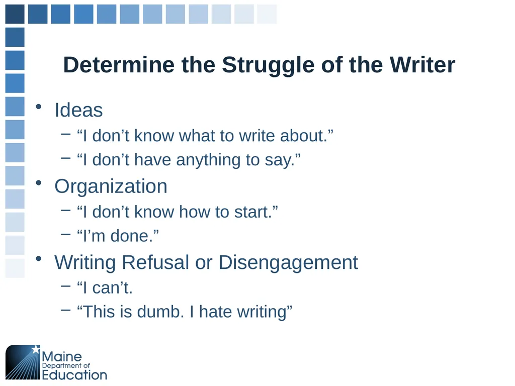 Supporting Elementary Students in Writing May 28, - slide 9 of 30