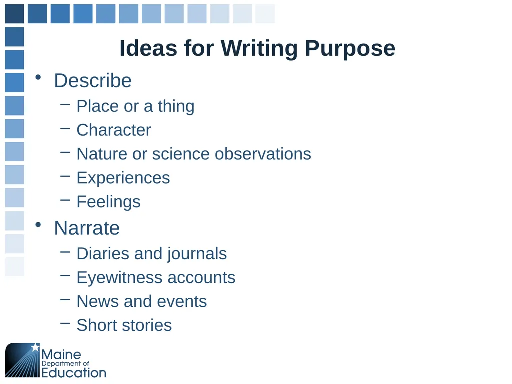 Supporting Elementary Students in Writing May 28, - slide 18 of 30