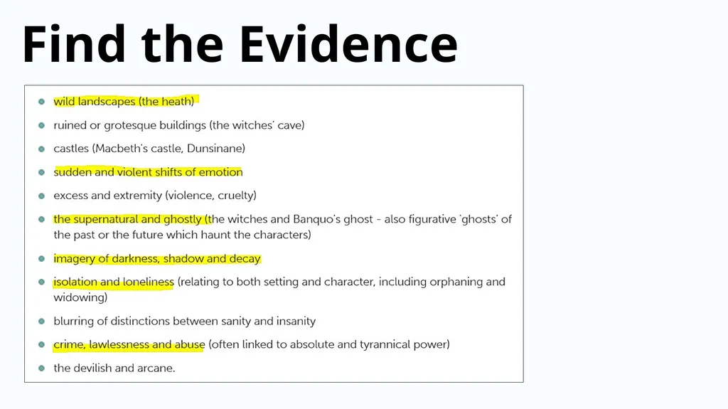 Mixed Starters on Macbeth Write Down What You Know - slide 15 of 17