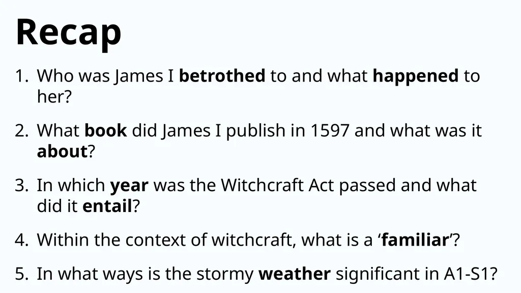 Mixed Starters on Macbeth Write Down What You Know - slide 3 of 17