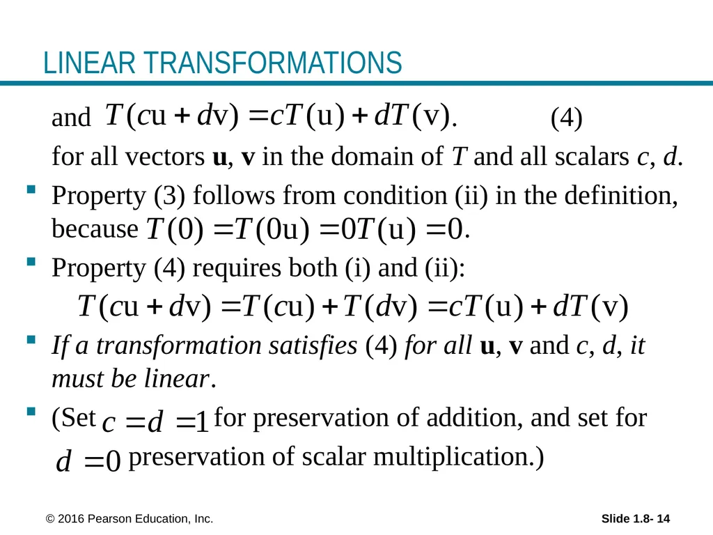 © 2016 Pearson Education, Inc. Linear Equations in - slide 14 of 16
