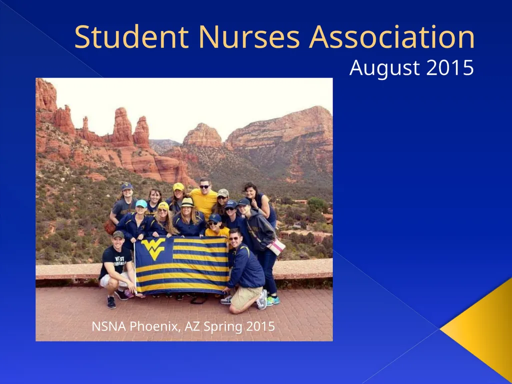 Student Nurses Association August 2015 NSNA - slide 1 of 17