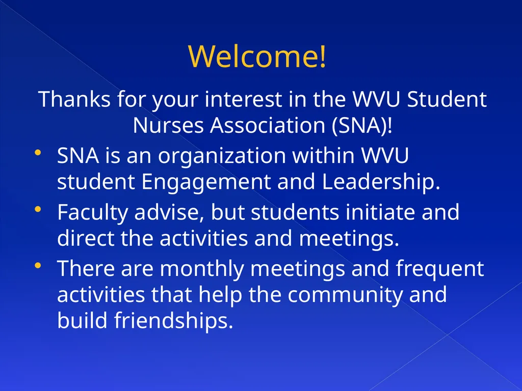 Student Nurses Association August 2015 NSNA - slide 2 of 17