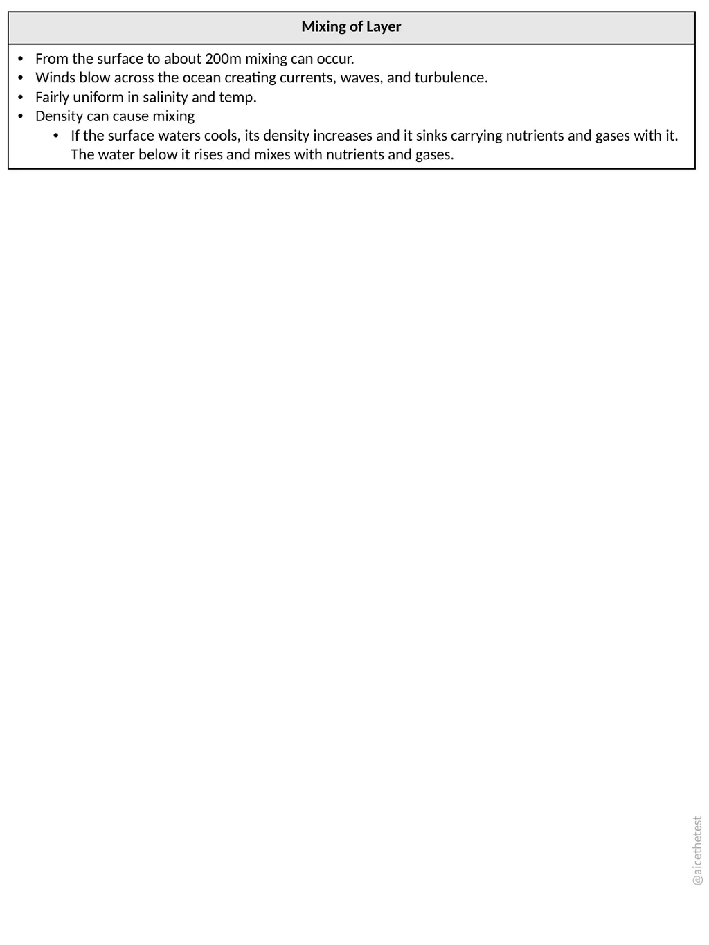 AICE Marine Science AS Chapter#1 Water – Study - slide 5 of 8