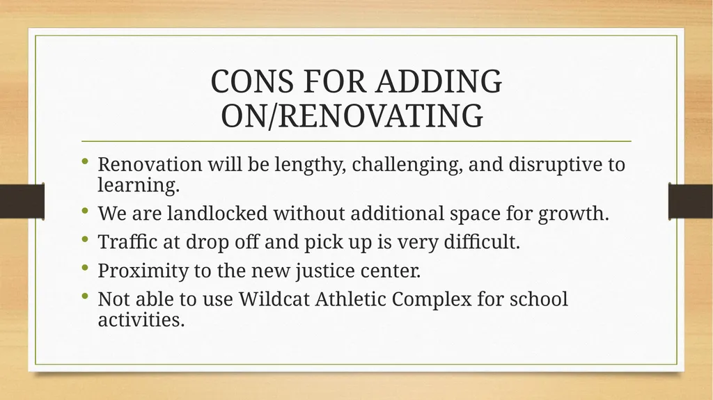 BES FACILITY TOWN HALL MEETING GENERAL INFORMATION - slide 6 of 12